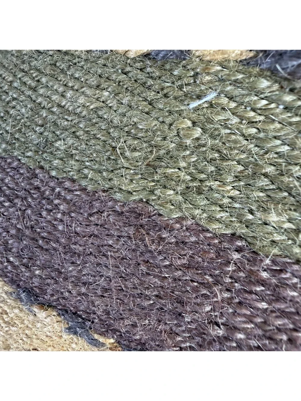 Handwoven Southwestern Style Rug Runner Earth Tones Fringe‎ 21